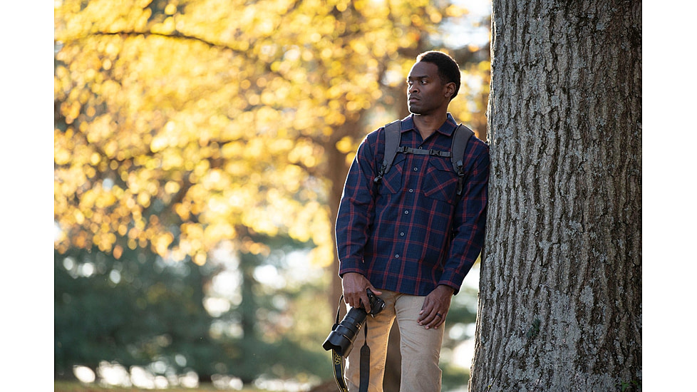 Vertx Canyon River Flannel - Mens, Midnight Clay Plaid, Medium, F1 VTX1500 MDCP MEDIUM