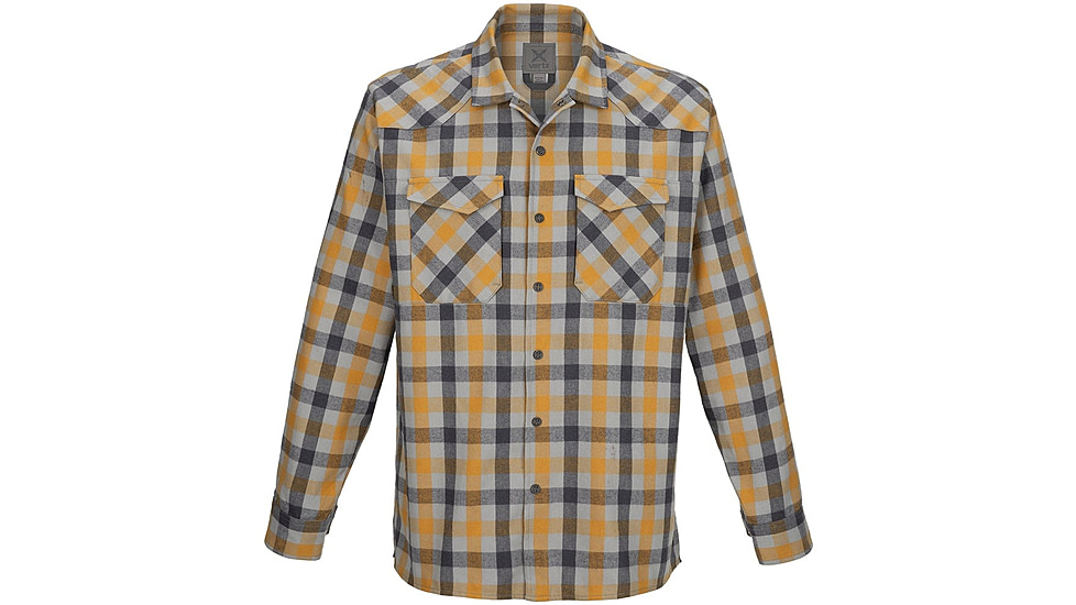 Vertx Canyon Valley Flannel Long Sleeve Shirt - Mens, Golden Club Check, Extra Large, F1 VTX1501 GCC XLARGE N/A