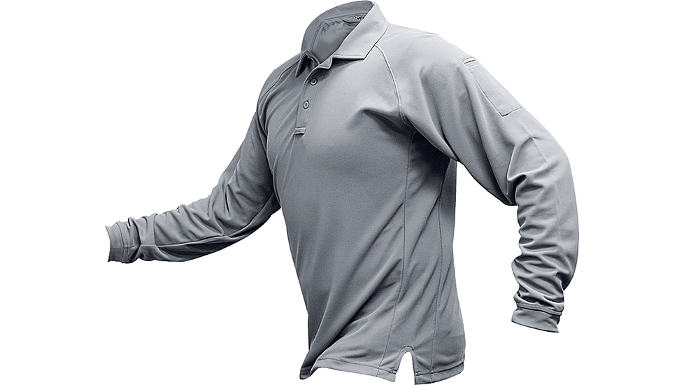 Vertx Coldblack Long Sleeve Polo - Men's, 2XL, Regular, Light Grey, F1 VTX4020P LTG 2XL