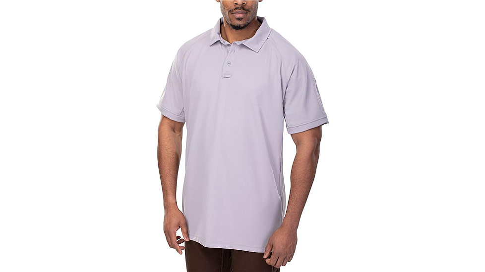 Vertx Coldblack Short Sleeve Polo - Men's, 2XL, Regular, Light Grey, F1 VTX4000P LTG 2XL