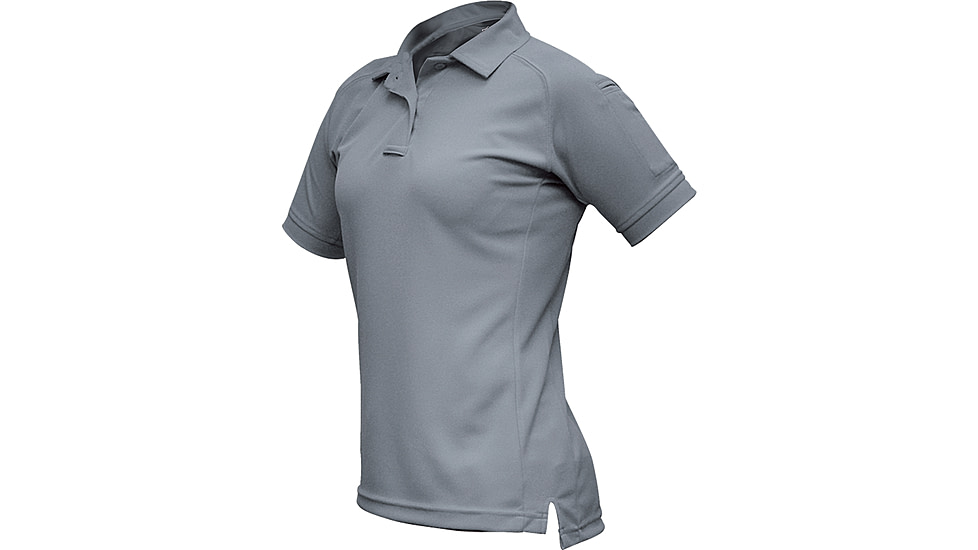 Vertx Coldblack Women'S Short Sleeve Polo - Women's, Lt Grey, Large F1 VTX4010P LTG LARGE