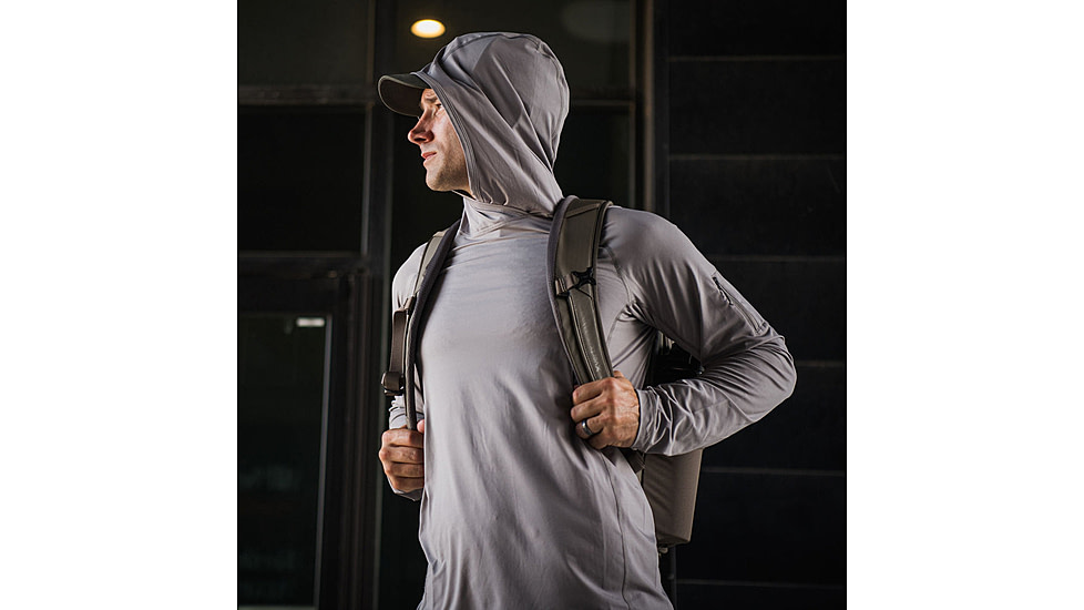Vertx Full Sun Hoody - Mens, Batthle Ship Grey, Large, F1 VTX1530 BSG LARGE N/A