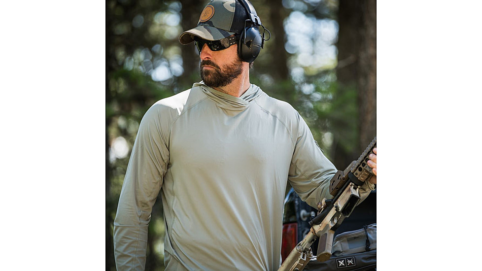 Vertx Full Sun Hoody - Mens, Batthle Ship Grey, Large, F1 VTX1530 BSG LARGE N/A