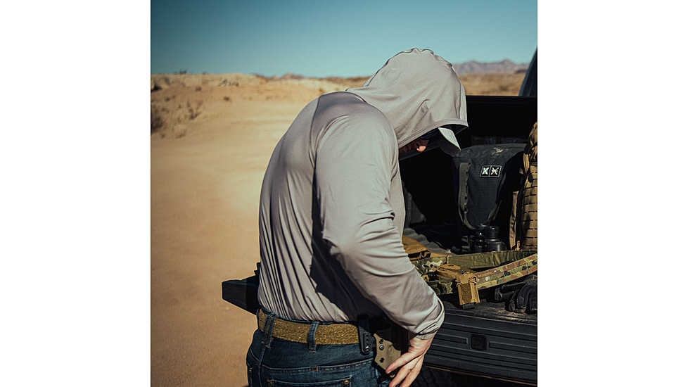 Vertx Full Sun Hoody - Mens, Batthle Ship Grey, Large, F1 VTX1530 BSG LARGE N/A