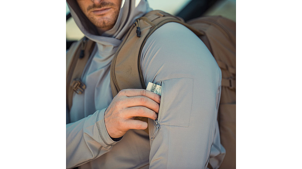 Vertx Full Sun Hoody - Mens, Batthle Ship Grey, Large, F1 VTX1530 BSG LARGE N/A