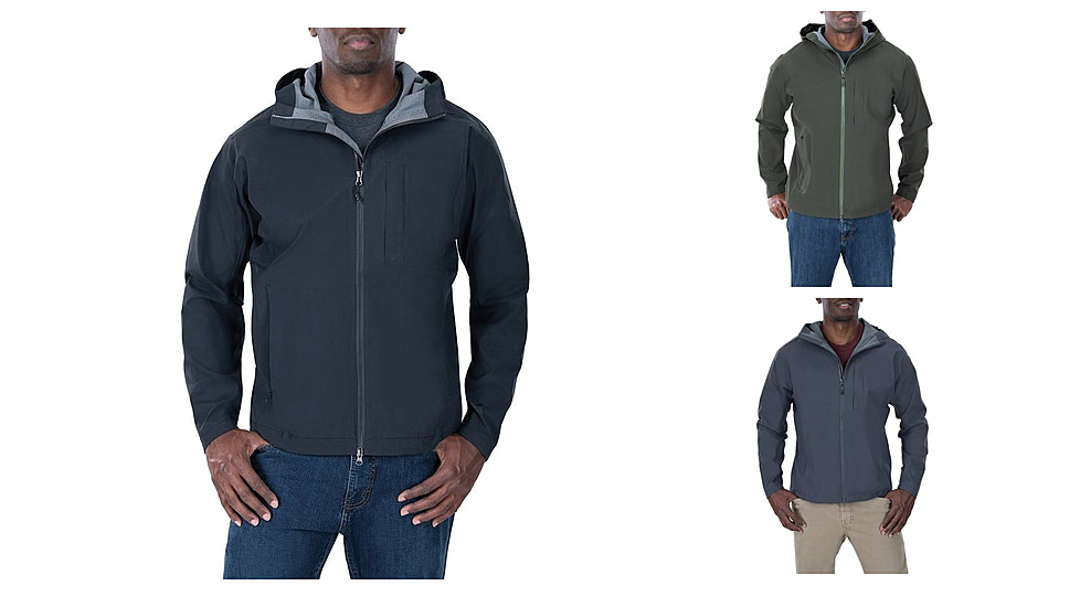 Vertx Fury Hardshell Jacket - Men's, Black, Rudder Green, Tarmac