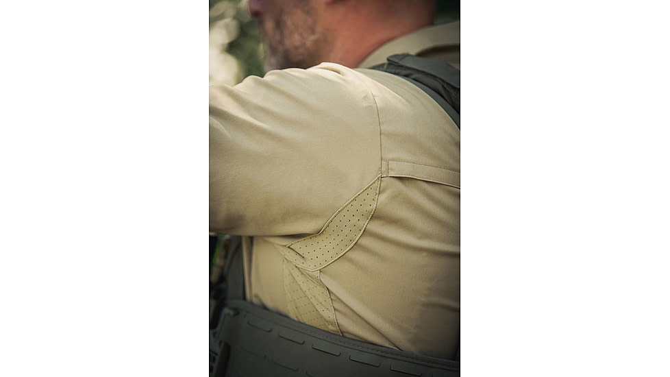 Vertx Fusion Flex Long Sleeve Shirt, Desert Tan - VTX8240DT2XLLONG