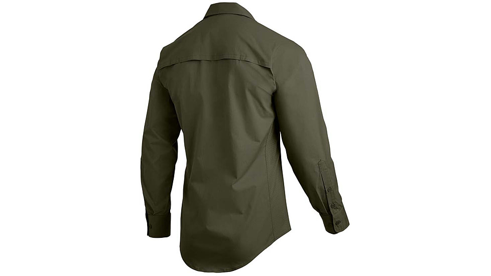Vertx Fusion Flex Long Sleeve Shirt, Od Green - VTX8240OD2XLLONG