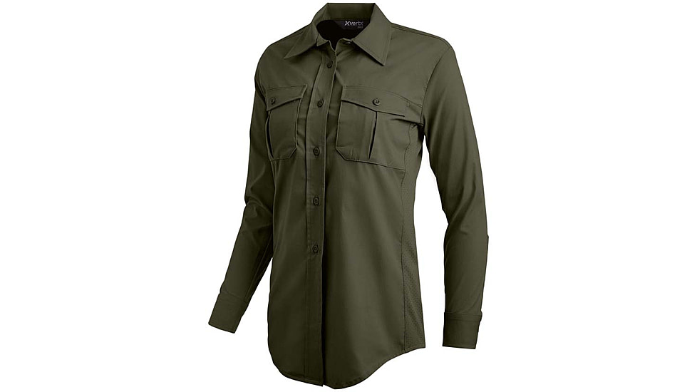 Vertx Fusion Flex Long Sleeve Shirt, Od Green - VTX8240WOD2XLLONG