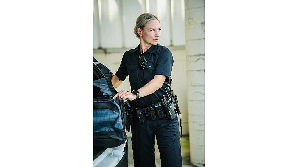 Vertx Fusion Flex Short Sleeve Shirt, Black - VTX8230WBK2XLNA