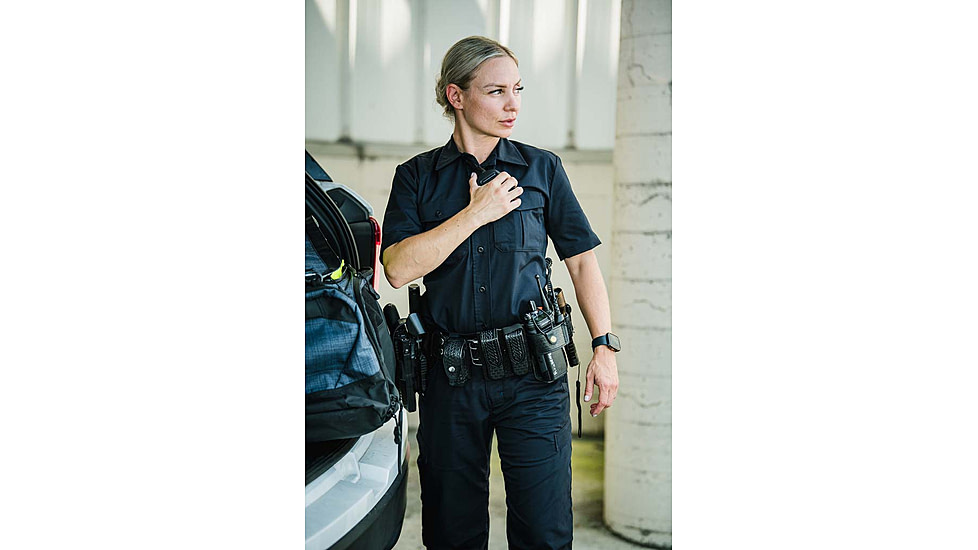 Vertx Fusion Flex Short Sleeve Shirt, Black - VTX8230WBK2XLNA