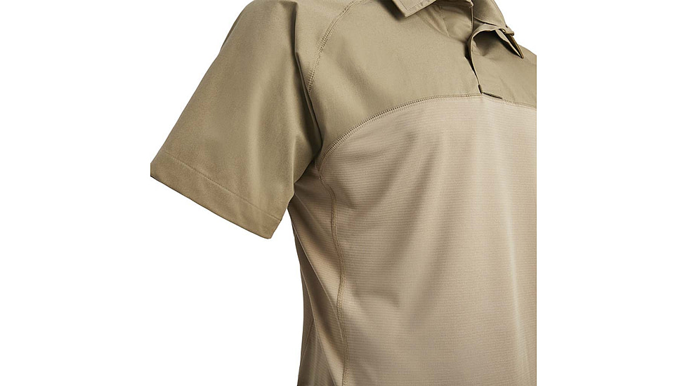 Vertx Fusion Flex Performance Hybrid Shirt - Short Sleeve, Desert Tan - VTX8250DTXSMALLNA