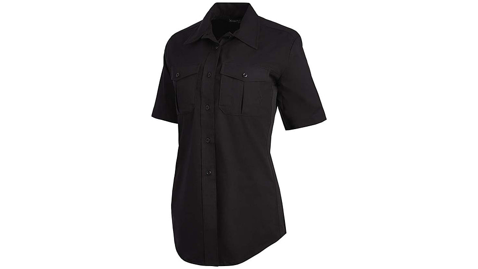 Vertx Fusion Flex Short Sleeve Shirt, Black - VTX8230WBK2XLNA