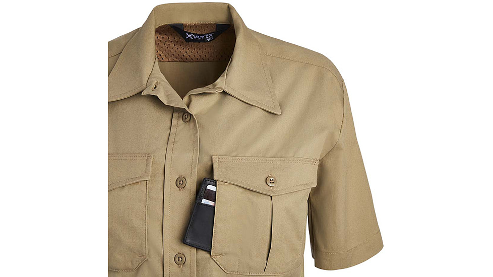 Vertx Fusion Flex Short Sleeve Shirt, Desert Tan - VTX8230WDTXSMALLNA