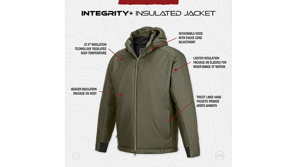 Vertx Integrity+ Insulated Jacket 2.0 - Mens, Ranger Green, 6XL, Regular, VTX-VTX8881RGN6XLREG