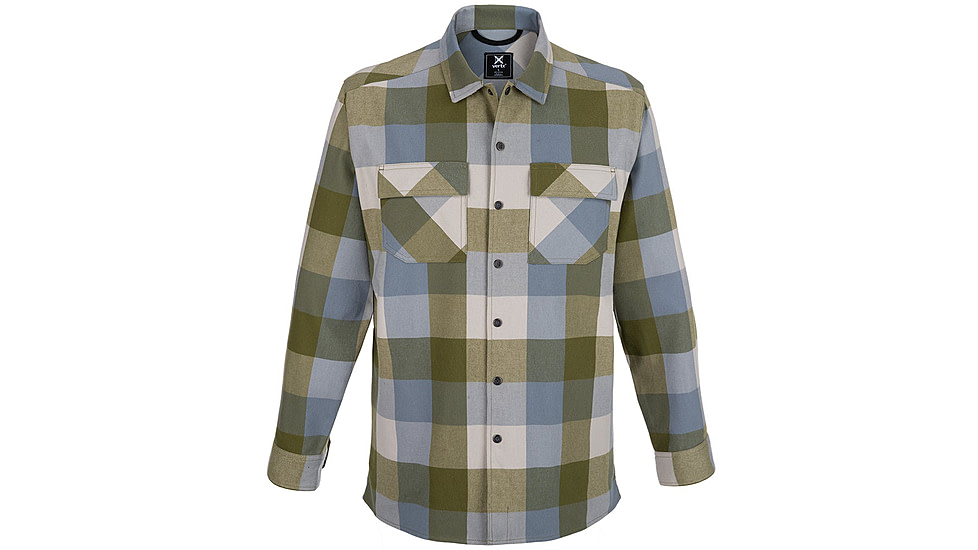 Vertx Last Line Stretch Flannel - Mens, Green Mountain Buffalo Plaid, Medium, F1 VTX1535 GMBP MEDIUM N/A