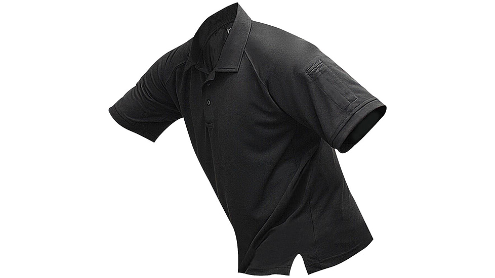 Vertx Men's Coldblack Short Sleeve Polo Shirt, Black, Size 2XL VTX4000BKP-2XL