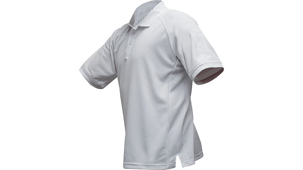 Vertx Coldblack Short Sleeve Polo - Men's, Medium, Long, White, F1 VTX4000PT WH MEDIUM
