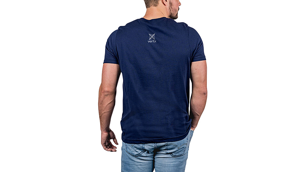 Vertx Patriot Logo Tee T-Shirt - Mens, Blue, Small, F1 VTX9040 NA SMALL