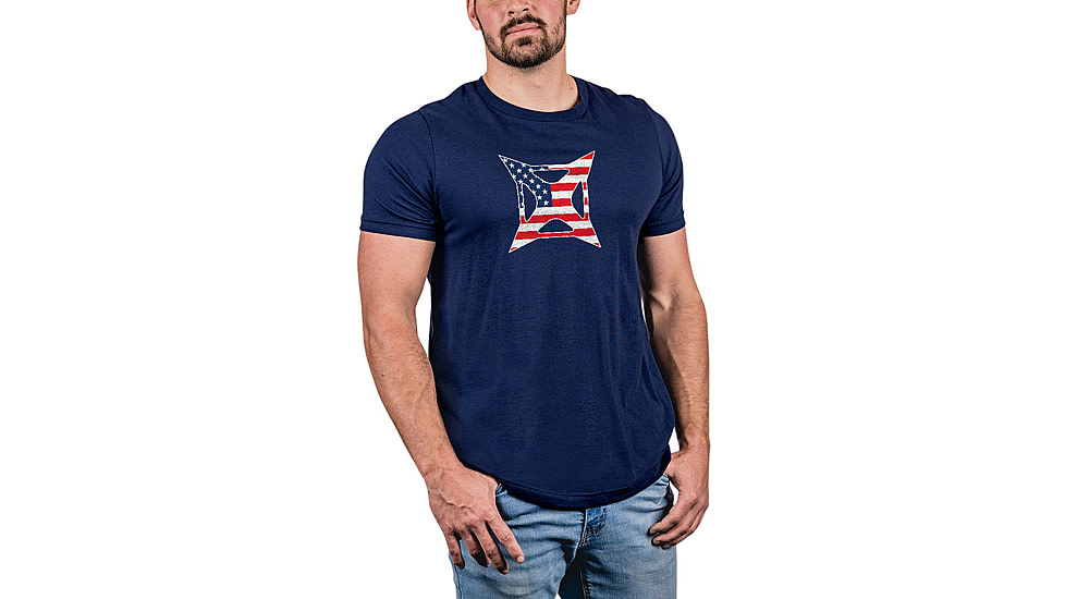 Vertx Patriot Logo Tee T-Shirt - Mens, Blue, Small, F1 VTX9040 NA SMALL
