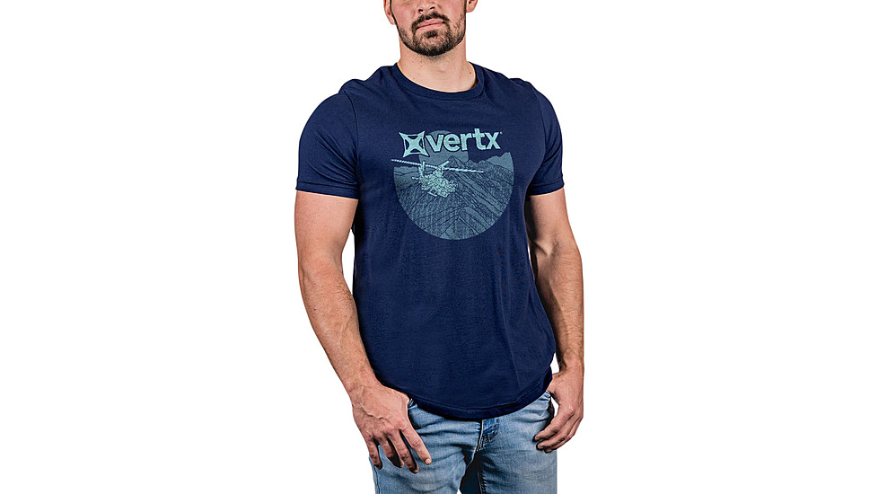 Vertx Peak Assault Tee T-Shirt - Mens, Blue, Extra Large, F1 VTX9039 NA XLARGE