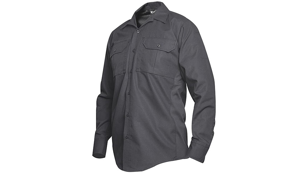 Vertx Phantom LT Mens L/S Shirt 65% POLY/35% Cotton, Smoke Grey, MEDIUM-REG VTX8120SMG-MEDIUM-REG