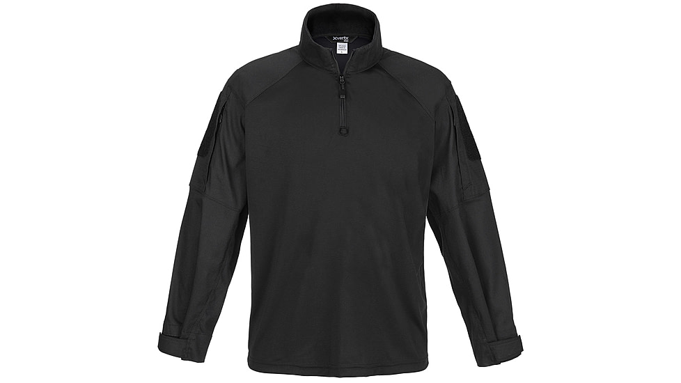 Vertx Recon Flex Combat Shirt - Long Sleeve - Mens, Black, 2Xl Long, F1 VTX1910 BK 2XL LONG