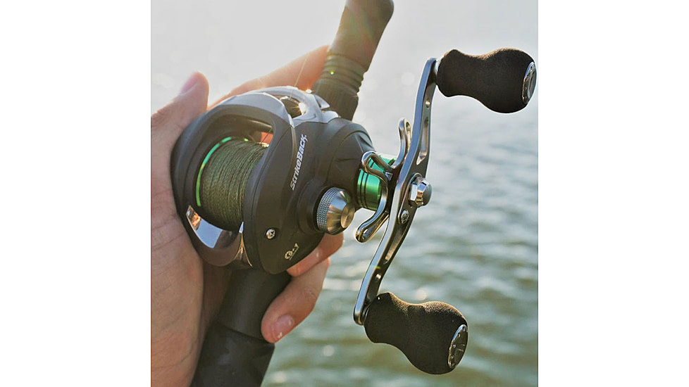 Vexan StrikeBack Rod &amp; Reel Combos, 10 in, 7 ft, Medium Action, 3000 Spinning, Black/Green, 42-41JG-5MCO