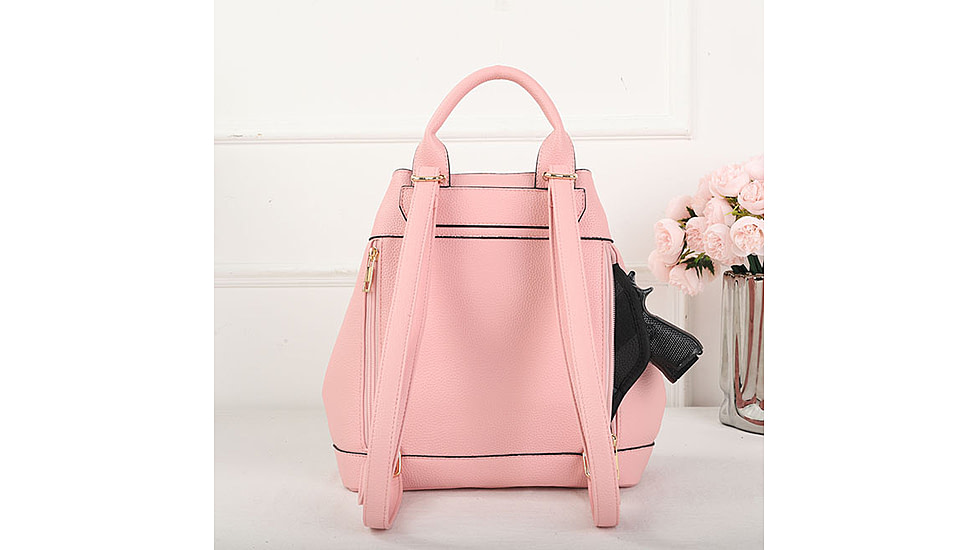 VISM BW2338 PU Daypack, Pink, BW2338PK