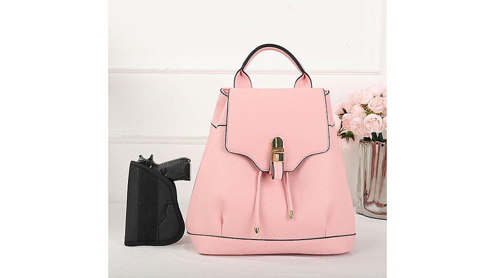 VISM BW2338 PU Daypack, Pink, BW2338PK