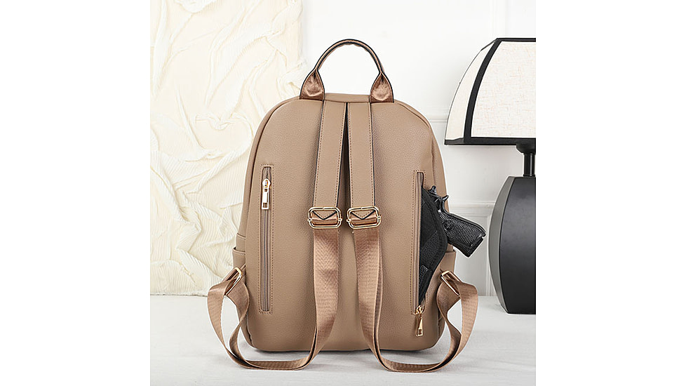 VISM BW9938 PU Daypack, Tan, BW9938T