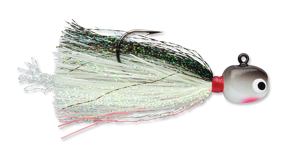 VMC Hot Skirt Glow Jig, Crappie Minnow, 1/32oz, HSG132-CRPM