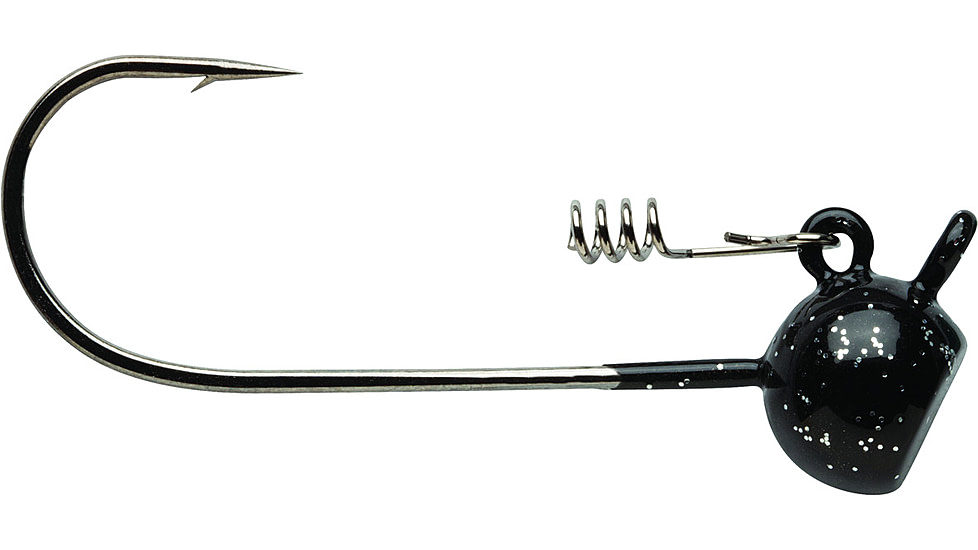 VMC Stand Up Shaky Head Jig, 1/4 oz, Number 3/0 Hook, Black, 4pk, SSHJ14-BK