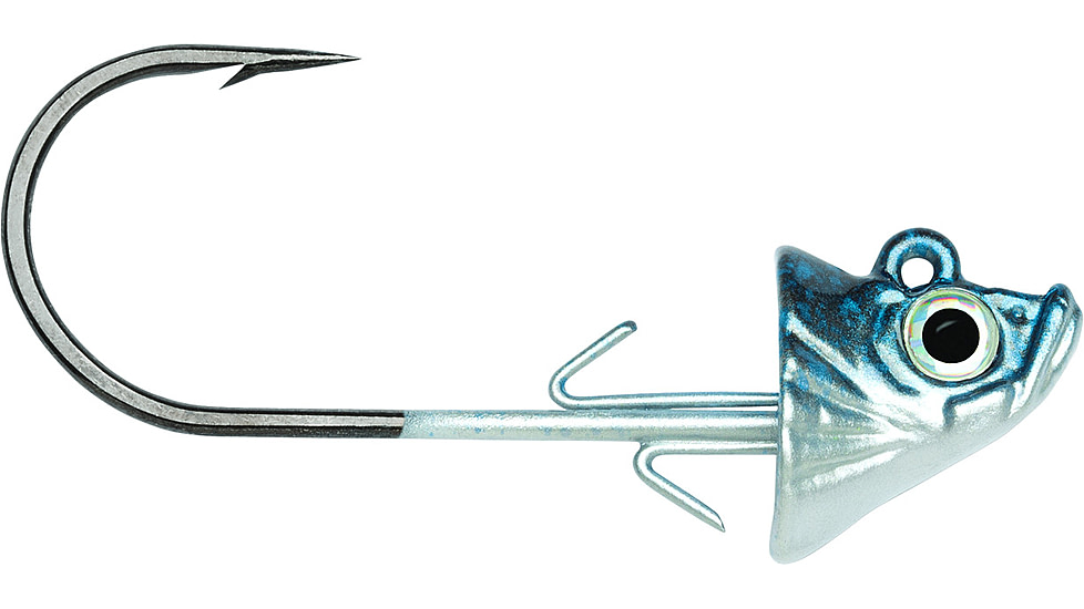 VMC Swimbait Jig, 1/4 oz 3/0 Hook,Blue Shad,3 Piece, SBJ14-BSD