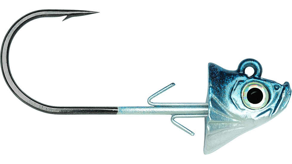 VMC Swimbait Jig, 1/8 oz 2/0 Hook,Blue Shad,3 Piece, SBJ18-BSD
