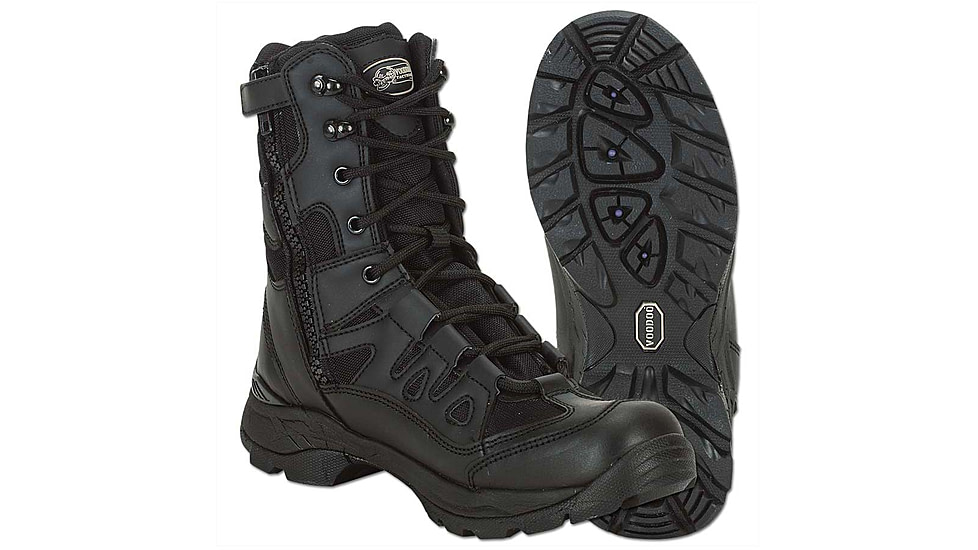 Voodoo Tactical 9in Tactical Boots w/ Zipper - Mens, Black, 7R, 04-8479001007