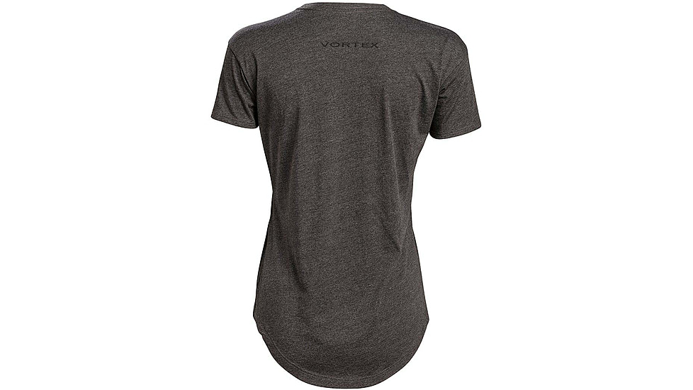 Vortex Camo Logo Short Sleeve T-Shirt - Womens, Charcoal Heather, XS, 121-48-CHHXS