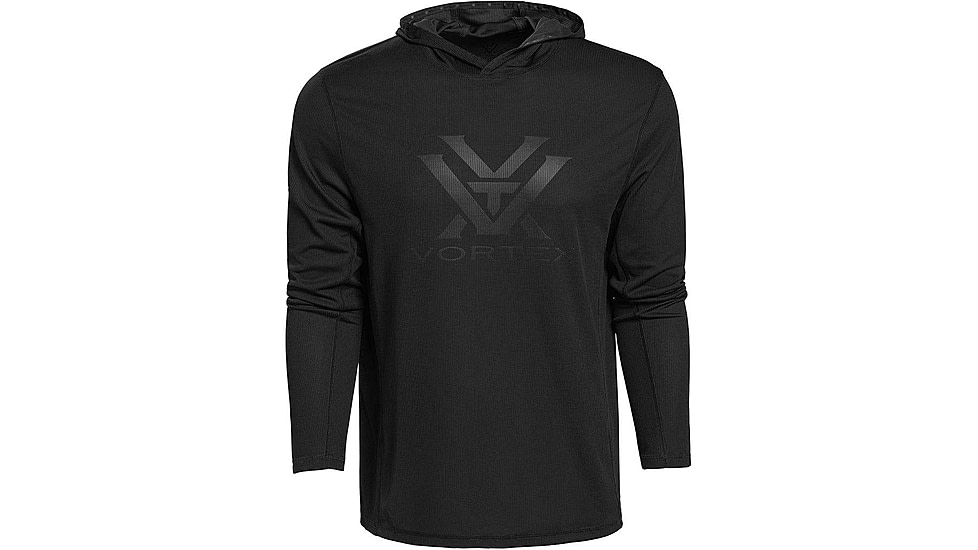 Vortex Core Logo Perf Grid Hoodie - Mens, Large, Black, 123-05-BLKL