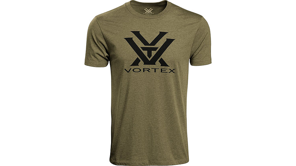 Vortex Core Logo Short Sleeve T-Shirt - Mens, Military Heather, 2X, 120-16-MIH2X