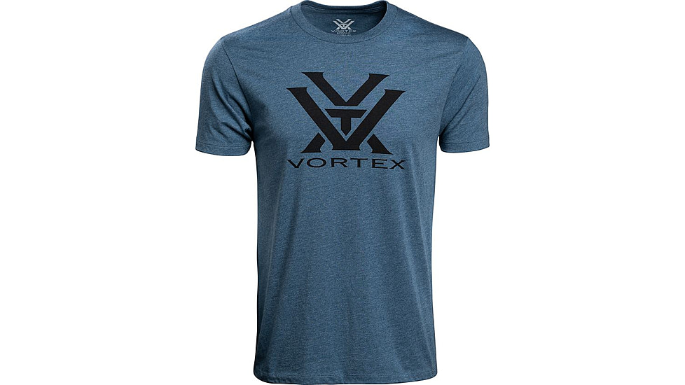 Vortex Core Logo Short Sleeve T-Shirts - Men's, Steel Blue Heather, 4X, 120-16-SBH4X