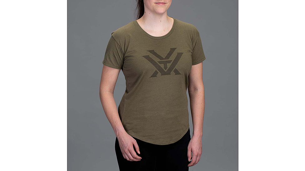 Vortex Core Logo SS T-Shirt - Womens, Military Heather, XS, 221-23-MIHXS