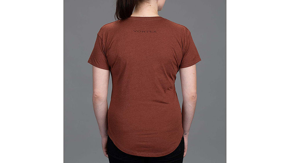 Vortex Core Logo SS T-Shirt - Womens, Rust Heather, L, 221-23-RUHL
