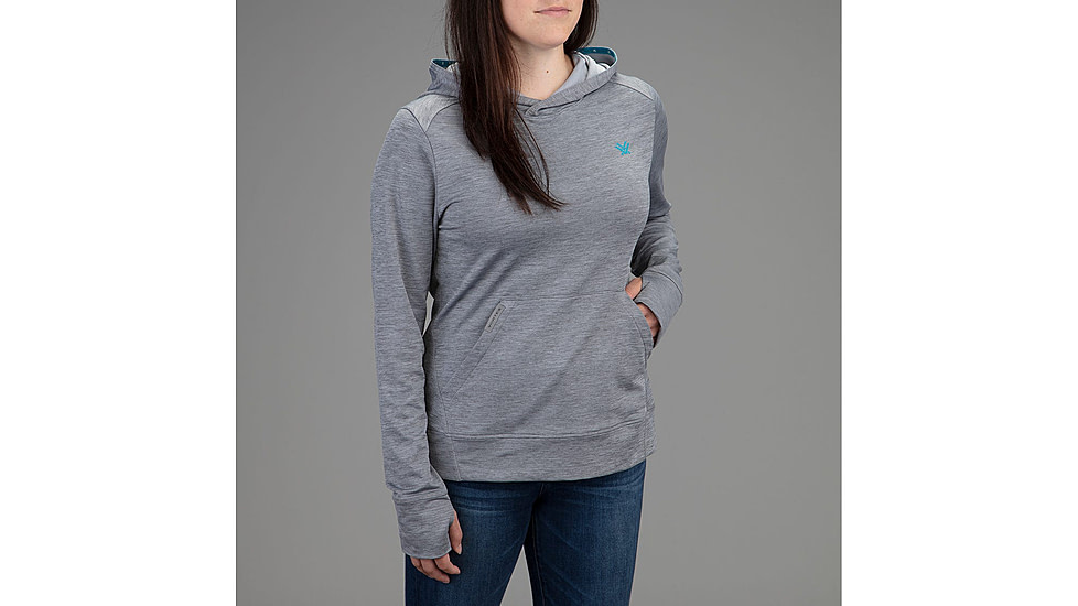 Vortex Fall Hooded Pullover - Womens, Monument, Small, 220-28-MONS