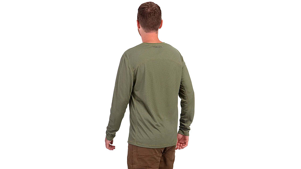 Vortex Full Tine LS Performance Grid Shirt - Mens, Deep Lichen, M, 222-61-DBAM