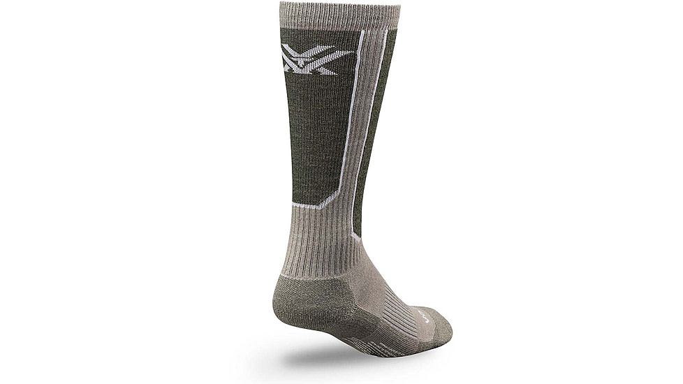 Vortex Game Trail Hunt Socks - Tick Repellent - Mens, Olive/Charcoal, M, 121-44-OLCM
