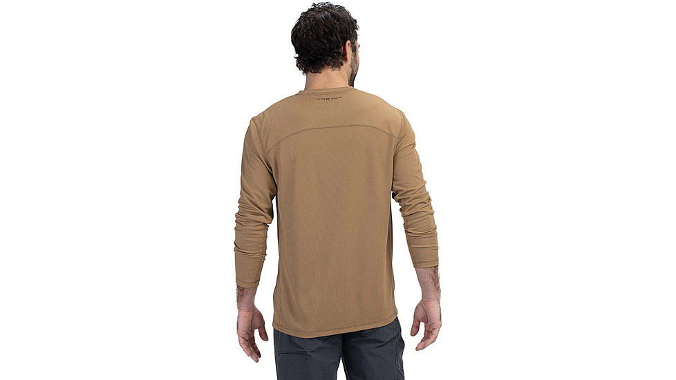 Vortex LS Performance Logo Shirt - 13 Star - Mens, 4XL, Kelp Brown, 123-06-KLP4X