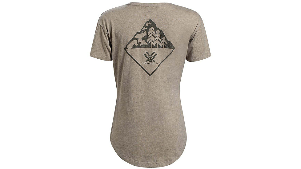 Vortex MTN Diamond SS Tee - Womens, Extra Large, Oatmeal, 123-01-OATXL