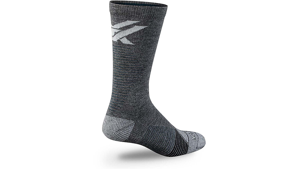 Vortex Pursuit Trail Crew Active Sock - Mens, Charcoal/Dark Teal, L, 122-46-CDTL