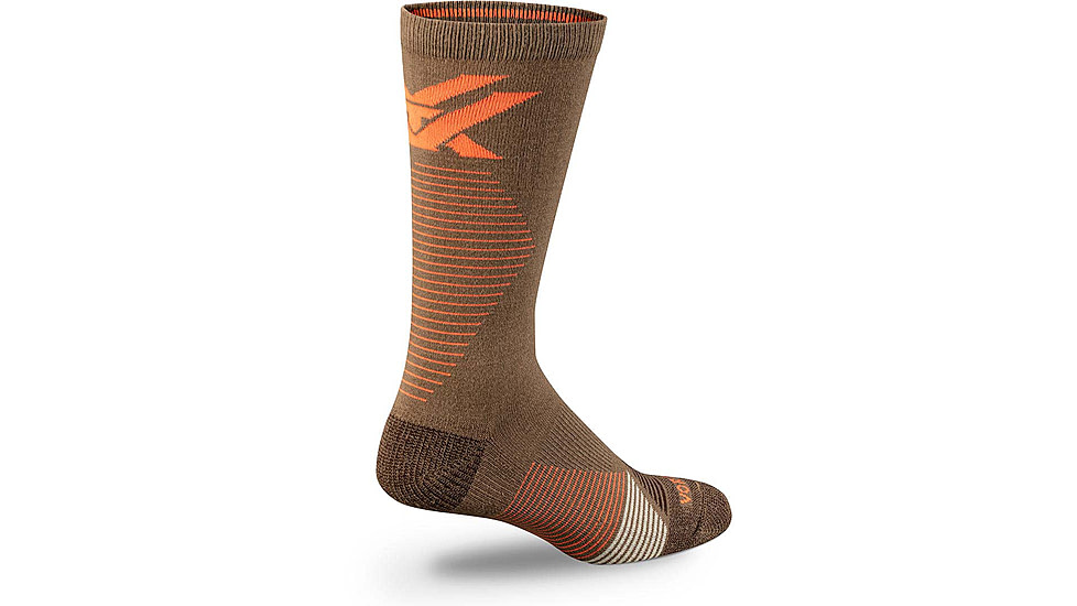 Vortex Pursuit Trail Crew Active Sock - Mens, Woodland Brown, L, 122-46-WBRL