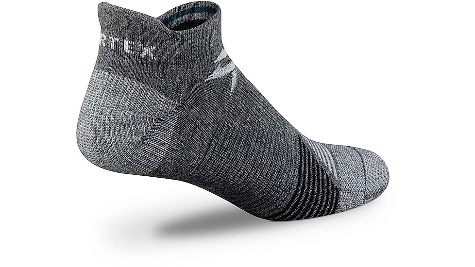 Vortex Pursuit Trail No-Show Active Sock - Mens, Charcoal/Dark Teal, XL, 122-26-CDTXL